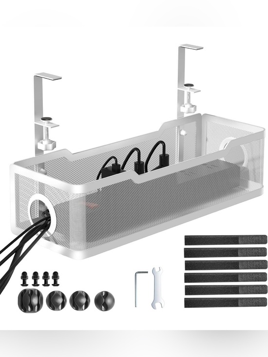 Other - Under-Desk White Cable Management Tray for VR/AR Accessories